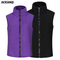 JACKSANQI Men Women Softshell Fleece Hiking Vest Winter Coats Outdoor Sleeveless Jacket Camping Trekking Hunting Waistcoat RA297