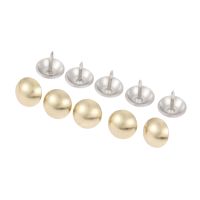 ✣ 100pcs 11mm Gold/Silver Upholstery Nails Vintage Iron Pushpins Stud Doornail Tack Decor Hardware Jewelry Wooden Box Sofa Door