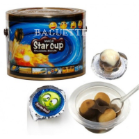 ขนมปังกรอบ Maoji Star cup (100 ถ้วย/กระปุก) ขนมแครกเกอร์ราดซอสช็อคโกแลต ขนม ช็อคโกแลตคัพ ปังชอคถ้วยจิ้ม ชอคโกแลตถ้วย นม ขนมเด็ก