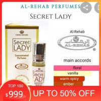 ​น้ำหอมอาหรับ นํ้าหอมยั่วเพศ น้ำหอมแท้ติดทน น้ำหอมแบรนแท้100 Al Rehab perfume Secret Lady 6m perfume for women นำ้หอม ผู้หญิง น้ำหอมติดทนนาน น้ำหอมจิ๋วถูกๆ น้ำหอมพกพา