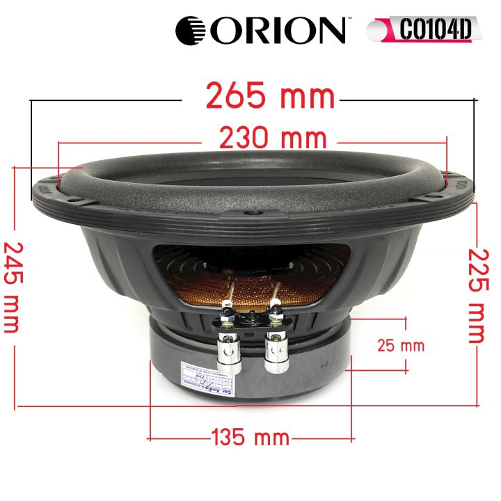 hot-ลำโพงวูฟเฟอร์-10นิ้ว-orion-รุ่นco104d-cobalt-ของแท้100-ลำโพง10นิ้ว-ว้อยส์คู่-ซับเบส-ดอกซับ-ลำโพงซับ-กำลังขับ1400วัตต์-30-1khz