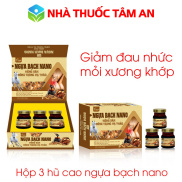 Hộp 3 lọ Cao Ngựa Bạch Nano hồng sâm đông trùng hạ thảo giúp giảm đau nhức