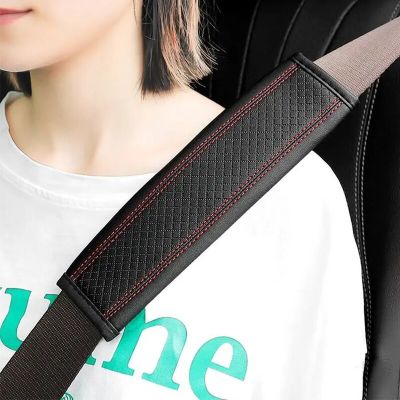 ；‘【】- Car Styling Seat Belt Cover Puleather Safety Belt Shoulder Cover Comfortable Seatbelt Cover Protector Belt Padding Auto Interior