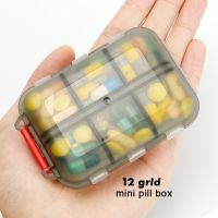 12 Grids Weekly Medicine Pill Box Pills Dispenser Organizer Tablet Pillbox Case Container Portable Drug Divider Drug Box Medicine  First Aid Storage