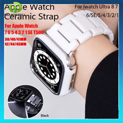 สายนาฬิกาเซรามิกสำหรับนาฬิกา Apple 8 7 Ultra 49มม. 41มม. 45มม. สำหรับสาย I Watch Series 6 SE 5 4 44มม. 42มม. 40มม. 38มม. 3 2 1