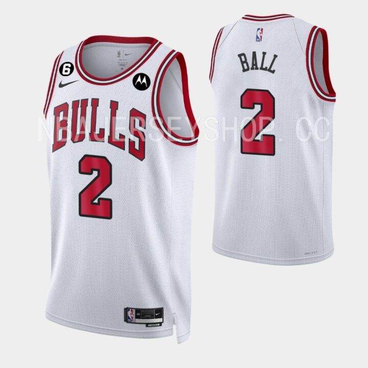 Chicago Bulls 2 Lonzo Ball White Jersey 202223 Association Edition Lazada PH