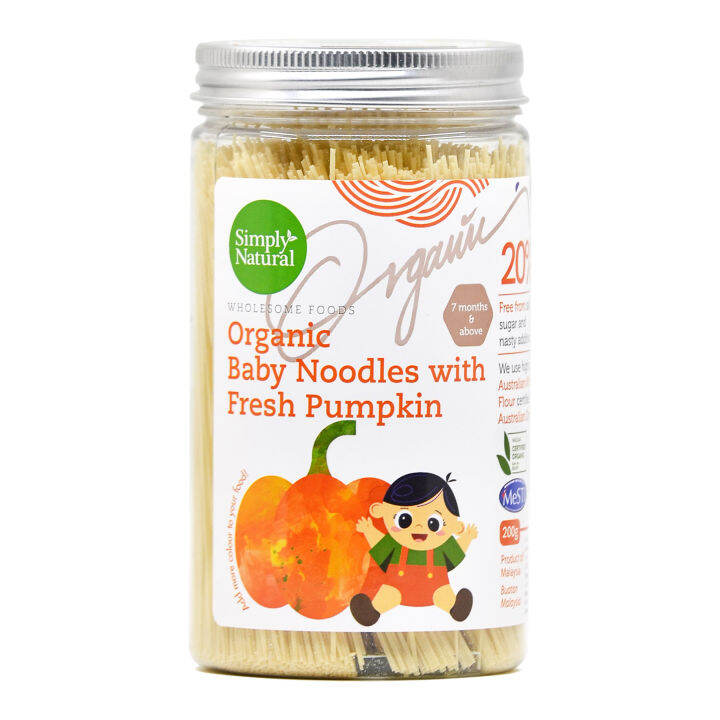 Simply Natural Organic Baby Noodles Pumpkin (BabyLed Weaning BLW) Lazada PH