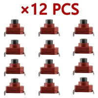 Free Shipping Push Button Switch 12Pcs 20x13MM DC Snap-in Mini Power Switch 10A/250V On Off Air Tube Switch for Electric Torch