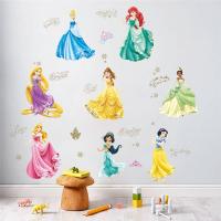Snow White Cinderella Princess Wall Stickers Girls Room Decoration Cartoon Mural Art Diy Home Decals Posters Children Kids Gift Stickers