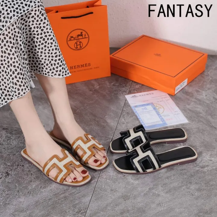 Top Grade Quality, Herme s Oran Sandals, Slides, Slippers, Authentic