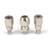 5pcs M5/M6 /M8 Male To 4mm/6mm Nickel Plated Brass Compression Union Fitting