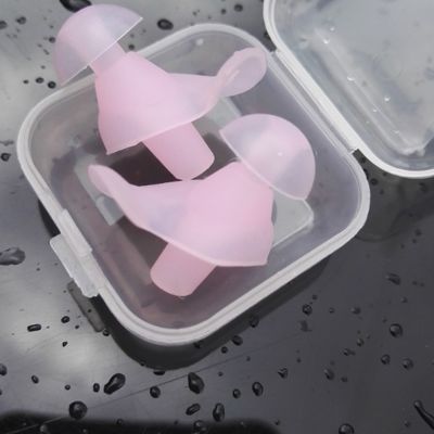 【CW】♂✉▣  1 Ear Plugs Silicone Earplugs Diving Adult  Protector Anti-noise Accessories
