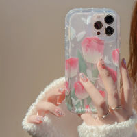 เคสนิ่ม Apple iPhone 14/13/12/11/X/x/xr น้ำมันฤดูใบไม้ผลิสไตล์สดใสเคสโทรศัพท์มือถือ14 Plus เคสโทรศัพท์มือถือซิลิโคน13 Pro Max ดอกทิวลิปลายเคสโทรศัพท์มือถือ12โปร่งใสขนาดเล็กป้องกันการตก