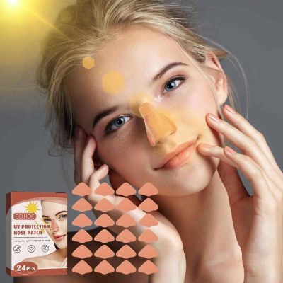 hotx 【cw】 24pcs And Thin UV Protector Facial Block Outdoor