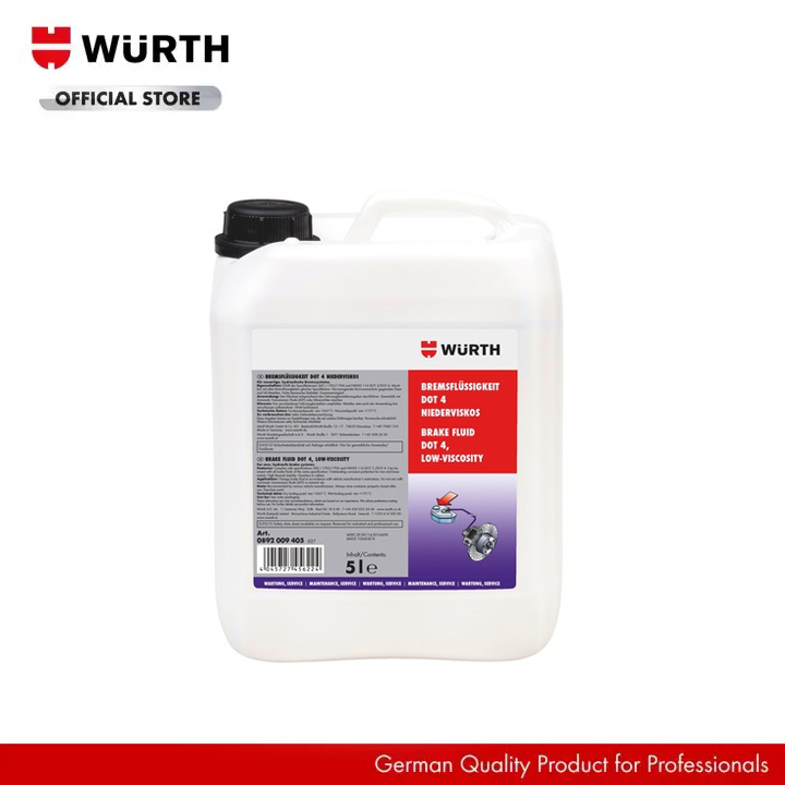 Wurth Brake Fluid Dot 4 Low Viscosity Lazada