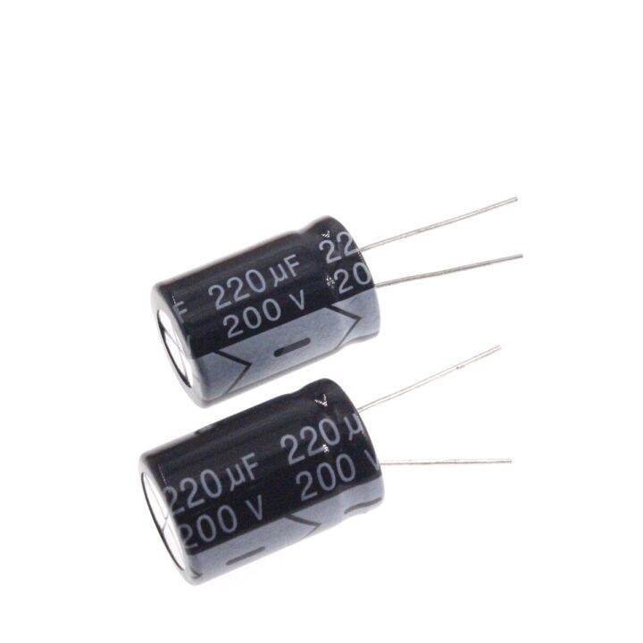 5pcs-220uf-200v-220mfd-200volt-aluminum-electrolytic-capacitor-16-25mm-radial-220mf200v-220uf200v-200v220mf-200v220uf-electrical-circuitry-parts