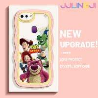 Jjlingji เคสสำหรับ OPPO F9 F9 Pro U1 Realme A7x 2 Pro กรอบการ์ตูนทอยสตอรี่ลายคลื่นของเหลวแบบนิ่มดั้งเดิมเคสโทรศัพท์คลุมทั้งหมดเลนส์เคสตัวปกป้องกล้องถ่ายรูปเคสฝาหลังนิ่ม