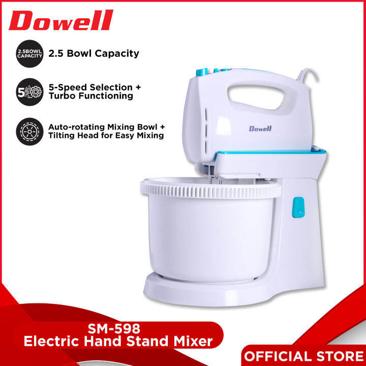 Dowell SM958 Electric Hand Stand Mixer for Baking White Lazada PH