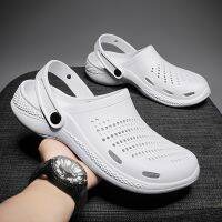 Mens  Cushion Sandals 2023 Garden Shoes High Quality Stretch Shock-Absorbing Sandals Beach Shoes Outdoor Andalia Plataforma