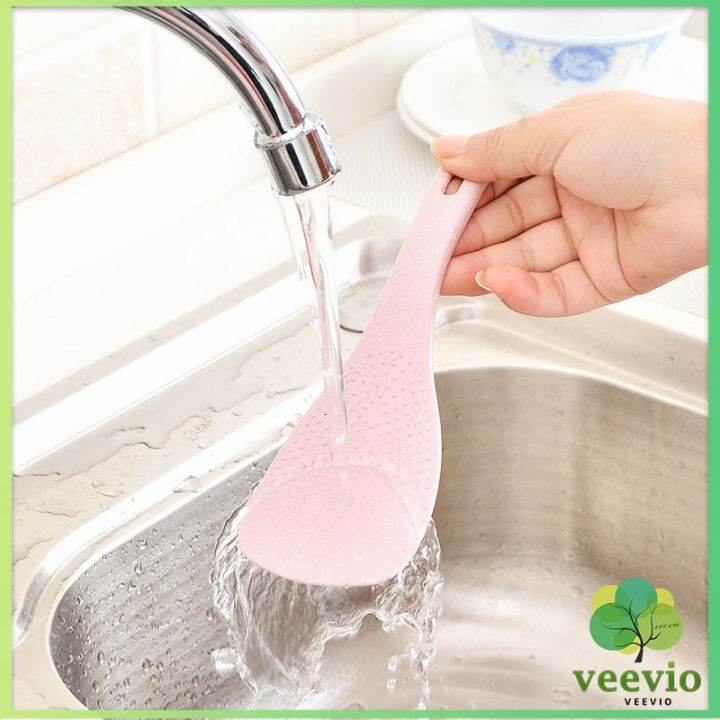 veevio-ขายร้อนข้าวสาลีช้อนข้าวไม่ติดวัสดุข้าวสาลีเป็นมิตรกับสิ่งแวดล้อมเครื่องครัวข้าวสาลีช้อนข้าวกระทะไม่ติดช้อนข้าวเพื่อสุขภาพ