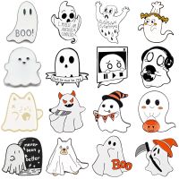 【HOT】✶✇✹ Enamel Pins Punk Pumpkin Grim Reaper Horror Alloy Brooch Badge Jewelry