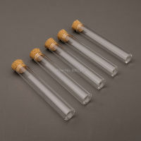 50pcslot Lab 12x100mm Flat bottom Glass Test Tube With Cork Stoppers for School Laboratory experiment