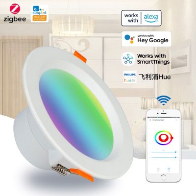 ศิลปะ Zigbee ไฟ Led ศิลปะ2.5/3.5/4นิ้ว RGBW RGBCW ไฟดาวน์ไลท์ติดเพดาน Ewelink Artthings Alexa Google Home ขายส่ง