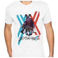 Fashion 100% cotton O-neck Mens T-shirt Darling In The Franxx Zero Two T Shirts Urban Shirts Mens Short Sleeved Brands Designer Unique Apparel  QUW4