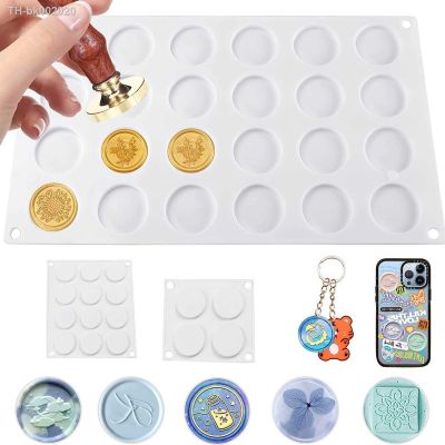 ▪﹍❇ Wax Seal Stamp Mold Silicone Pad Mat 4/12/24 Cavity DIY Craft Wax Sealing Mat Tool For Scrapbooking Gift Package Invitation Card