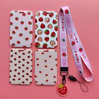 Strawberry Womens Credit Card ID Holder Bag Student Women Travel Card Cover Badge Gifts Accessories Work Name Card Holder Gifts Card Holders