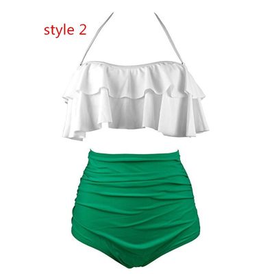 Women Plus Size Padded Bikini Set Swimsuit Swimwear Beachwear Suit