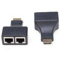 1คู่ HDMI-เข้ากันได้กับ RJ45คู่ CAT5E CAT6 UTP LAN อีเธอร์เน็ต HDMI อะแดปเตอร์ตัวขยายกระจายสัญญาน1080P สำหรับเอชดีทีวีเอชดีพีซีอะแดปเตอร์