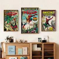 R โปสเตอร์ Marvel ภาพยนตร์ VINTAGE ภาพวาดผ้าใบ KIDS Room Wall Art ตกแต่งภาพจิตรกรรมฝาผนังสำหรับ Modern Home Decor aesthetic