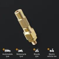 【LZ】 Car Motorcycle Wheel Extended Air Nozzl Tyre Extension Adapter Replacement Tool Universal Vehicle Bicycle Brass Extension Nozzle