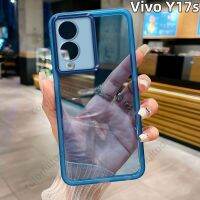 เคสชุบสำหรับ Vivo Y17s Y15s Y15a Y11s Y12s เคสโทรศัพท์นิ่มโปร่งใสเคสทนกระแทกซิลิโคนธรรมดากล้องปกป้องเปลือกฝาหลัง