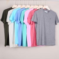 [Original] Ralphˉlaurenˉ RL008 mens short-sleeved T-shirt solid color thin summer new label