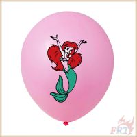 1pc Balon Lateks Desain The Little Mermaid Ariel Ukuran 12 Inci Untuk Dekorasi Pesta Ulang Tahun