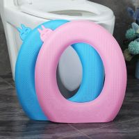 New EVA Waterproof Toilet Seat Cover Four Seasons Universal Seat Cushion Toilet Stick-type Toilet Lid Lifter Toilet Accessories