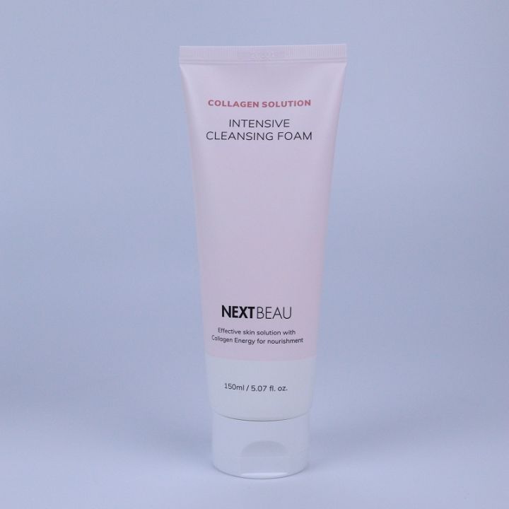 nextbeau-collagen-solution-intensive-cleansing-foam-150-ml-โฟมล้างหน้าผสมคอลลาเจน-ของแท้นำเข้าจากเกาหลี