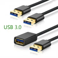 USB 3.0 Cable USB to USB Extension Cable For PC Laptop Smart TV Xbox One SSD USB 3.0 2.0 Extender Cord Fast Speed Cable