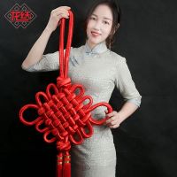 [COD] knot big Chinese housewarming home background wall hanging decoration pure hand-woven art gift with packaging box