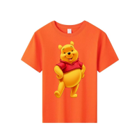 Kids T-Shirt cartoon    winnie the pooh graphic Tops Boys Girls Distro Age 1 2 3 4 5 6 7 8 9 10 11 12 Years