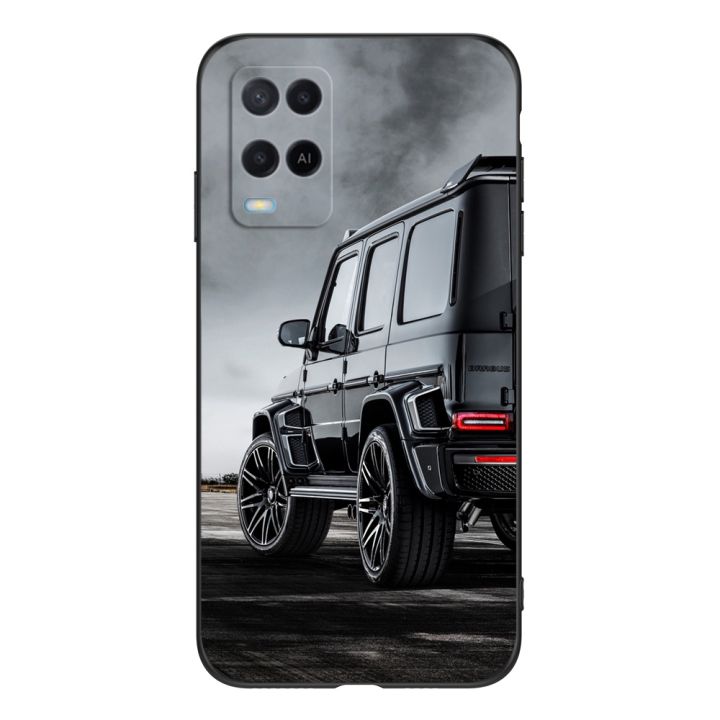 case-for-oppo-a54-4g-case-back-phone-cover-protective-soft-silicone-black-tpu-cute-tiger-cartoon-bear