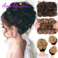 เป็นหวีขนาดใหญ่คลิปในการต่อผมหยิกชิ้นผมสังเคราะห์ Chignon Women Updo Cover Hairpiece Extension Hair Bun