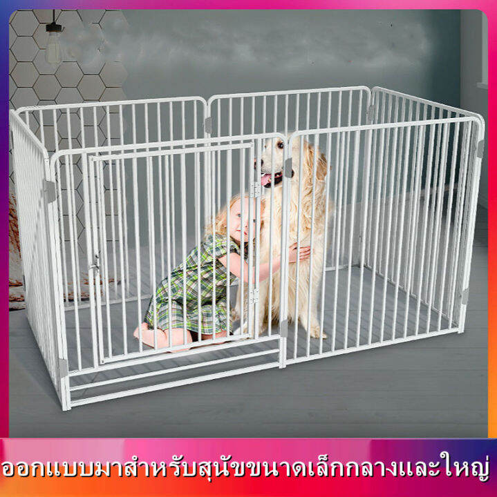 กรงสุนัขปรับขนาดได้-160x80x100-ซม-คอกสุนัข-คอกสัตว์เลี้ยง-กรง-รุ่นแข็งแรง-size-xl-เปลี่ยนรูปแบบขยายขนาดได้-สัตว์เลี้ยงสุนัขรั้วรั้วในร่มท