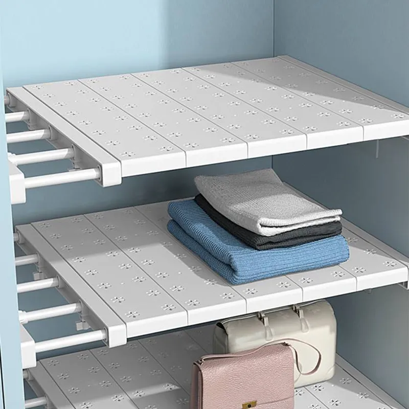 Scalable Closet Storage Shelf Wall Mounted Kitchen Rack Space