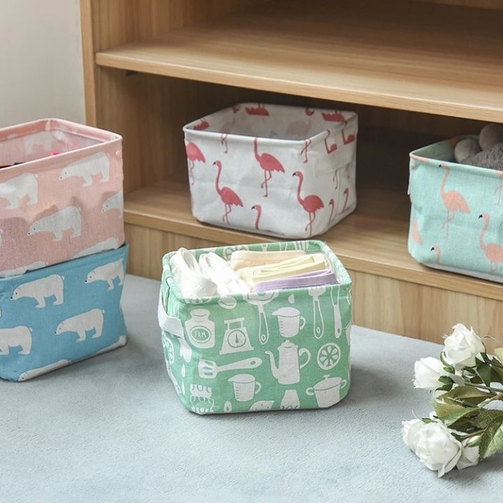 20x16cm-linen-desktop-storage-box-portable-cute-animal-print-fabric-underwear-toy-storage-box-multi-purpose-office-desktop-organizer