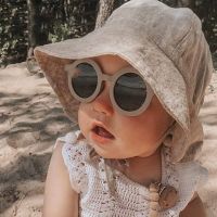 OLOPKY New Round Children Sunglasses for Girls Sunglasses for Kids Cute Personality Baby Anti-UV Colorful Sun Glasses Wholesale