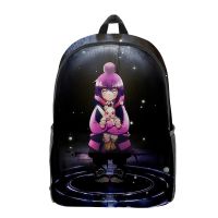 WAWNI DARK GATHERING Zip Pack Casual School Bag Anime 3D Print Boys Girls Schoolbag Student Zipper Pack Backpack Streetwear