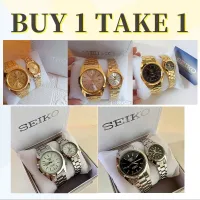 {Miracle Watch Store} ซื้อ1 Take SEIKO 5นาฬิกาคู่รักกันน้ำสำหรับผู้หญิงนาฬิกาแฟชั่นผู้ชาย2ชิ้น